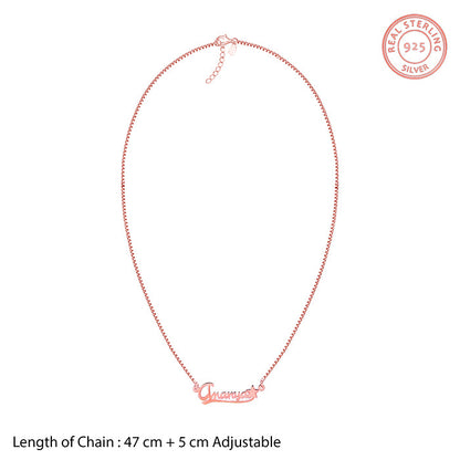Rose Gold Personalised Star Necklace