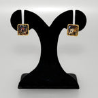 Quiet Twist Stud Earrings Black