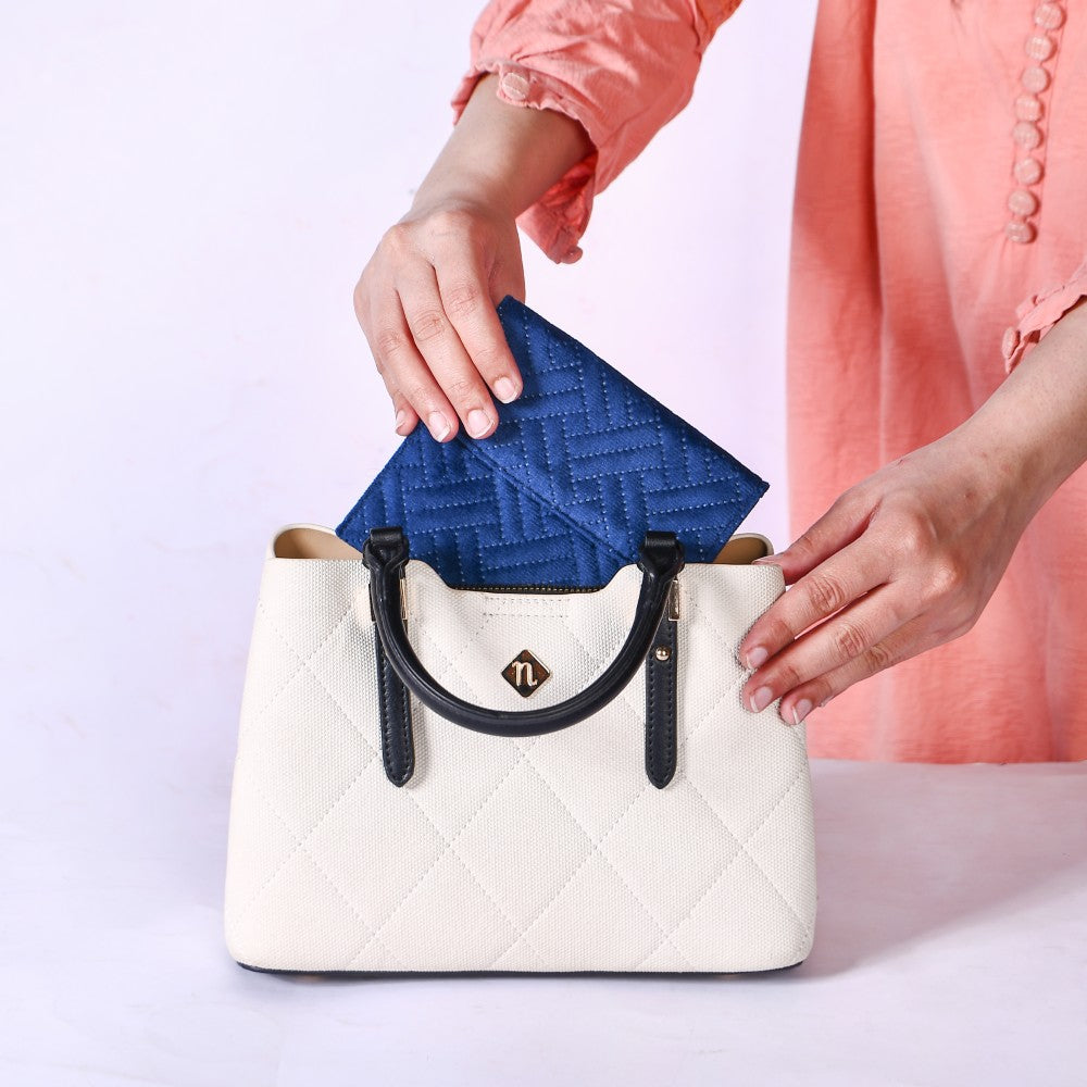 Quilted Versatile Small Makeup Pouch Set Of 4