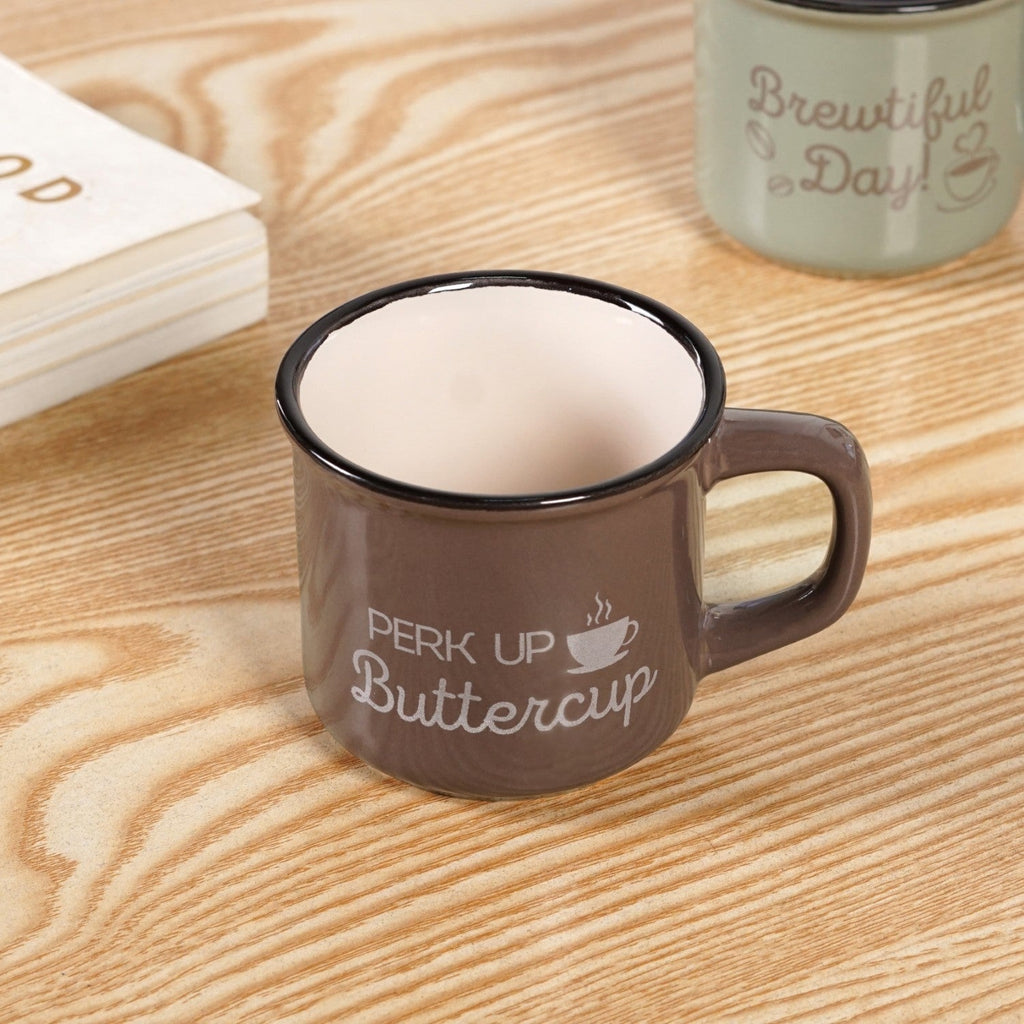 Quirky Quotes Coffee Mugs Set Of 4 170ml