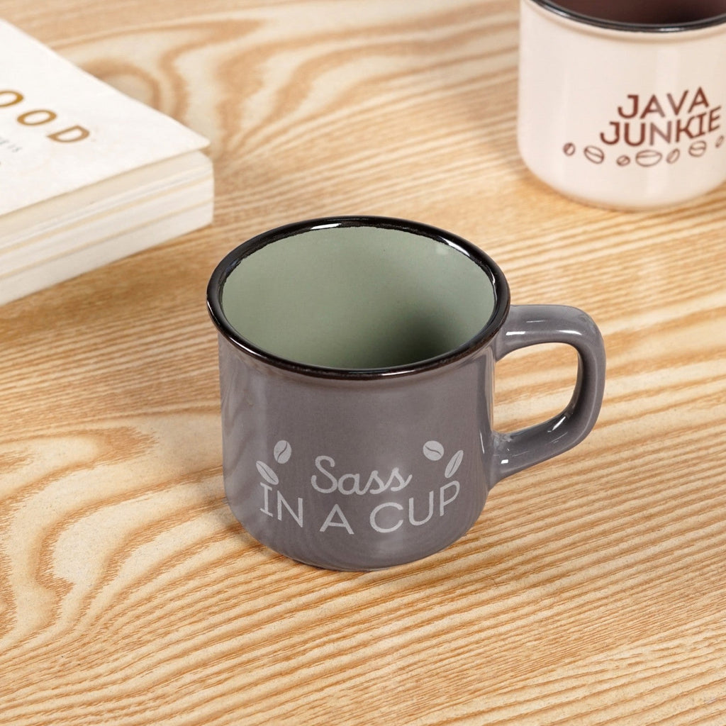 Quirky Quotes Coffee Mugs Set Of 4 170ml