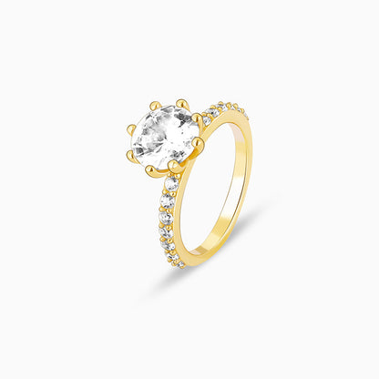 Golden Delightful Zinnia Ring