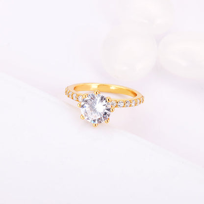 Golden Delightful Zinnia Ring