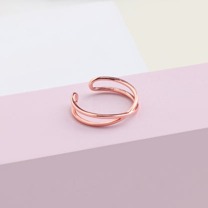 Rose Gold Weave Ring