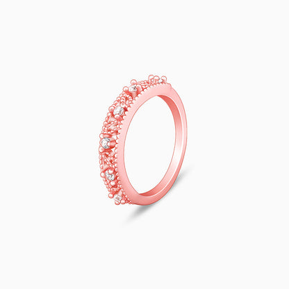 Rose Gold Winged Bling Ring