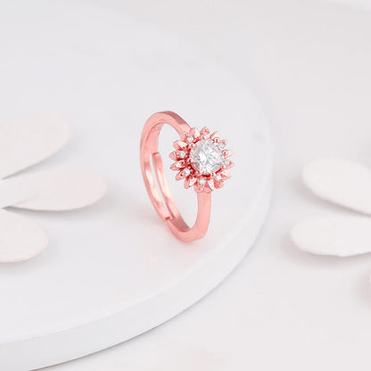 Rose Gold Radiant Sunshine Ring