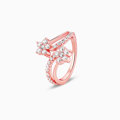 Rose Gold Swish of Shine Ring