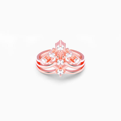 Rose Gold Criss Cross Vanki Ring