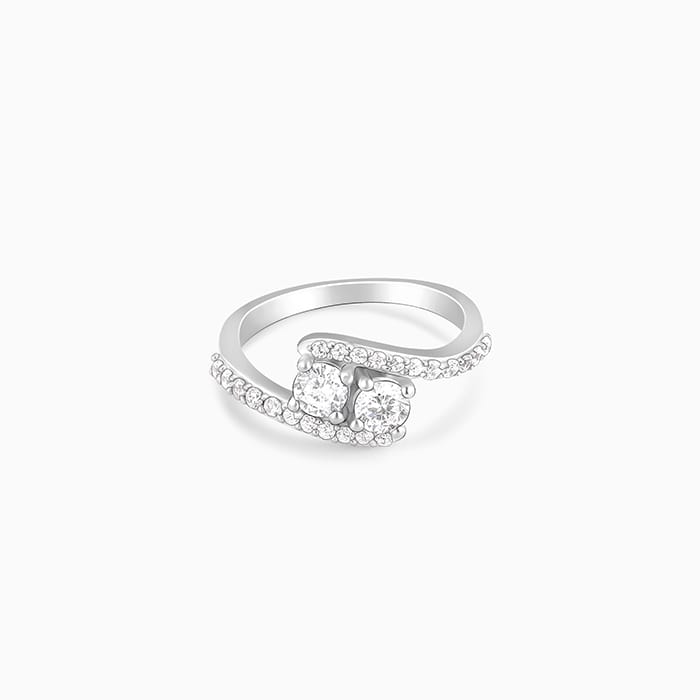 Silver Midnight Elegance Ring