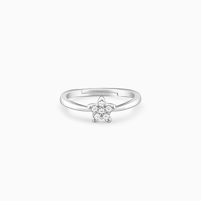 Silver Star Constellation Ring