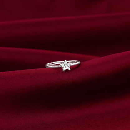 Silver Star Constellation Ring