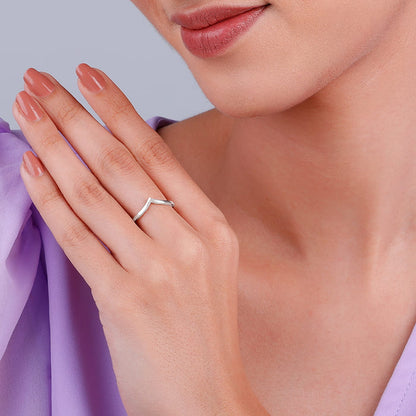 Silver Basic Stackable Vanki Ring