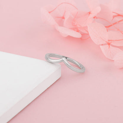 Silver Basic Stackable Vanki Ring