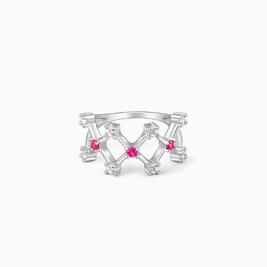 Silver Lover's Window Ring