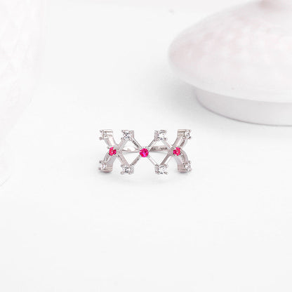 Silver Lover's Window Ring