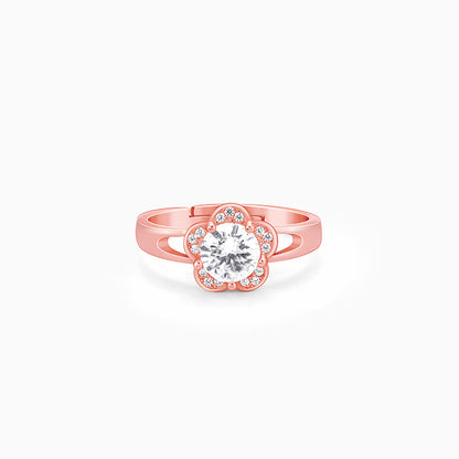 Rose Gold Buttercups Floral Ring