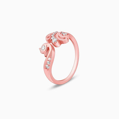 Rose Gold Manmohak Mor Ring