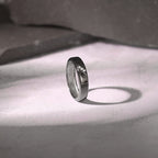 Black Rhodium Zirconia Band For Him