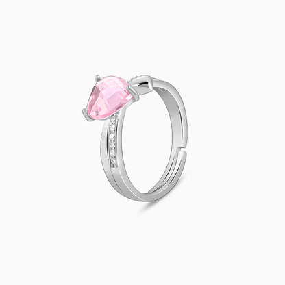 Silver Heart-to-Heart Ring