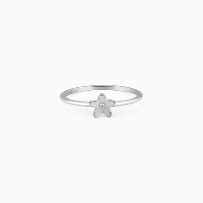 Silver Dendrobium Ring