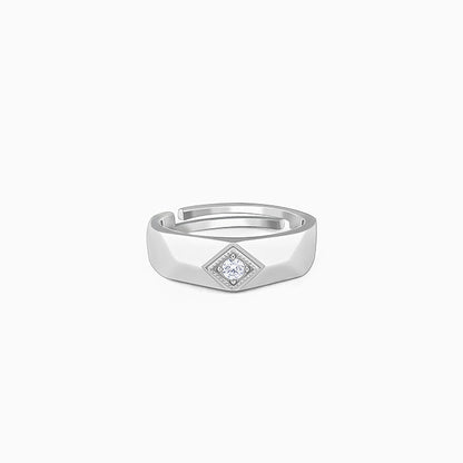 Silver Racy Rugged Ring For Him