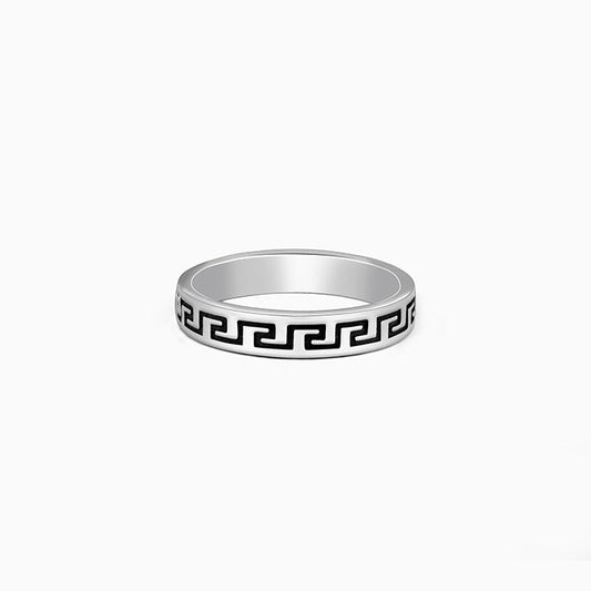 Oxidised Silver Mystique Ring For Him