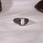 Black Rhodium Nomadic Spirit Ring For Him