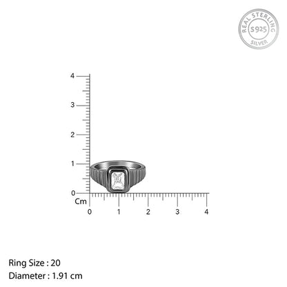 Black Rhodium Nomadic Spirit Ring For Him