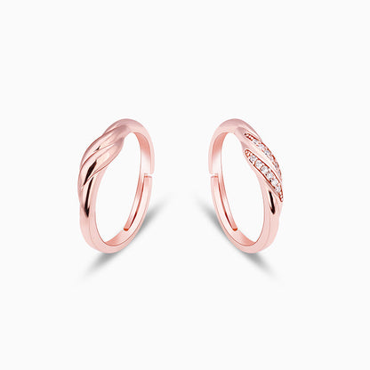 Rose Gold Couple Goals Ring