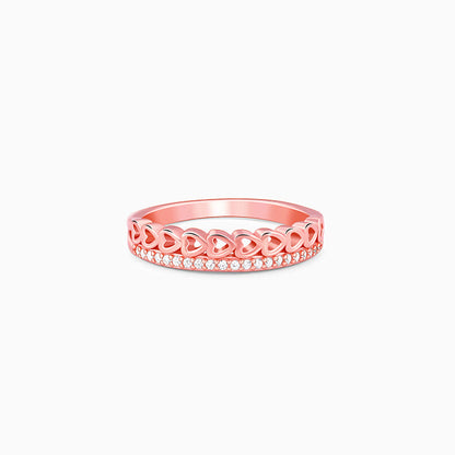 Rose Gold Spark Romance Ring