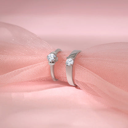 Silver Power Pair Couple Bands