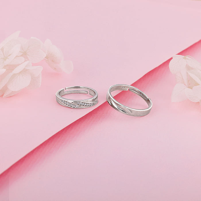 Anushka Sharma Silver Vintage Couple Band