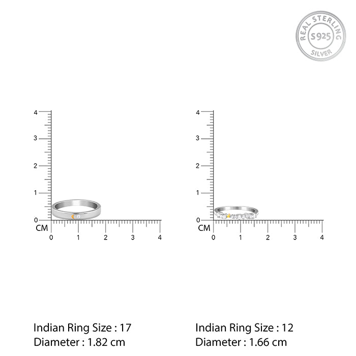 Dual Tone Longing Couple Bands