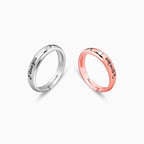 Dual Tone I Love You Couple Bands