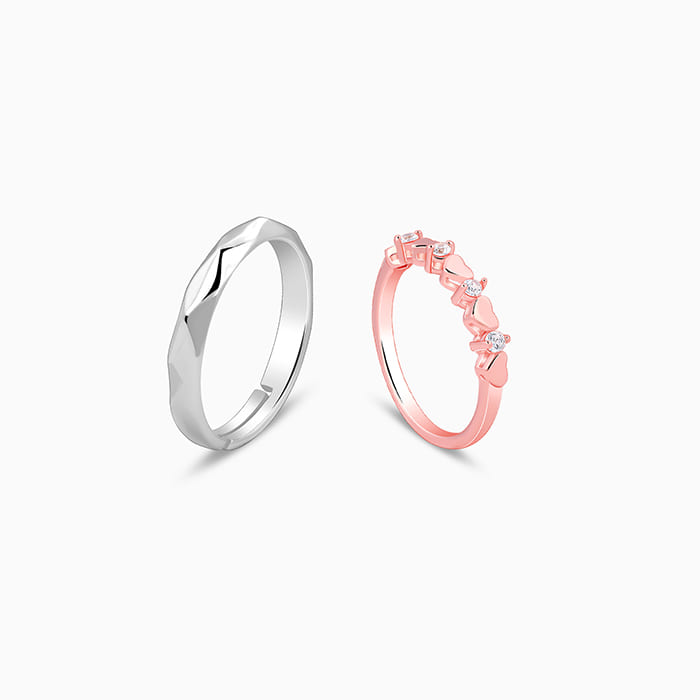 Dual Tone One Love Couple Bands