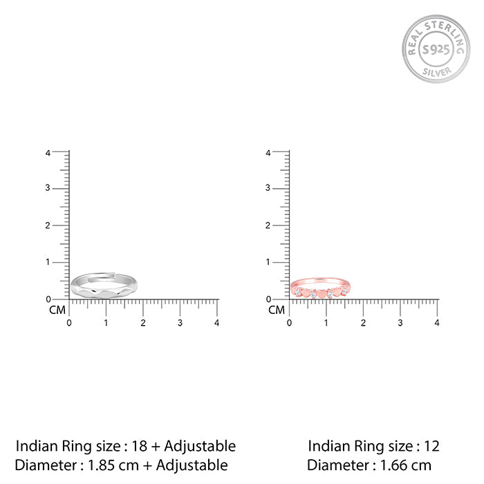 Dual Tone One Love Couple Bands