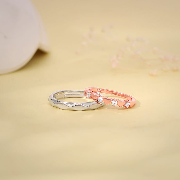 Dual Tone One Love Couple Bands