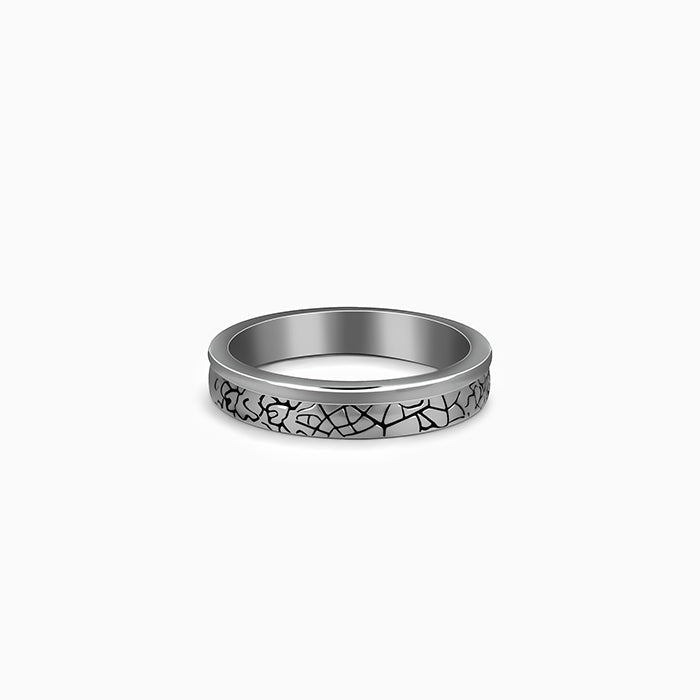 Black Rhodium Bold Ring For Him