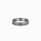 Black Rhodium Bold Ring For Him