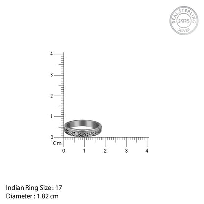Black Rhodium Bold Ring For Him