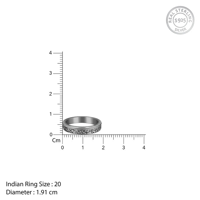 Black Rhodium Bold Ring For Him