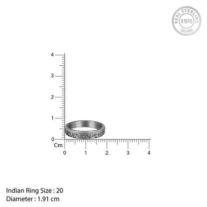 Black Rhodium Bold Ring For Him