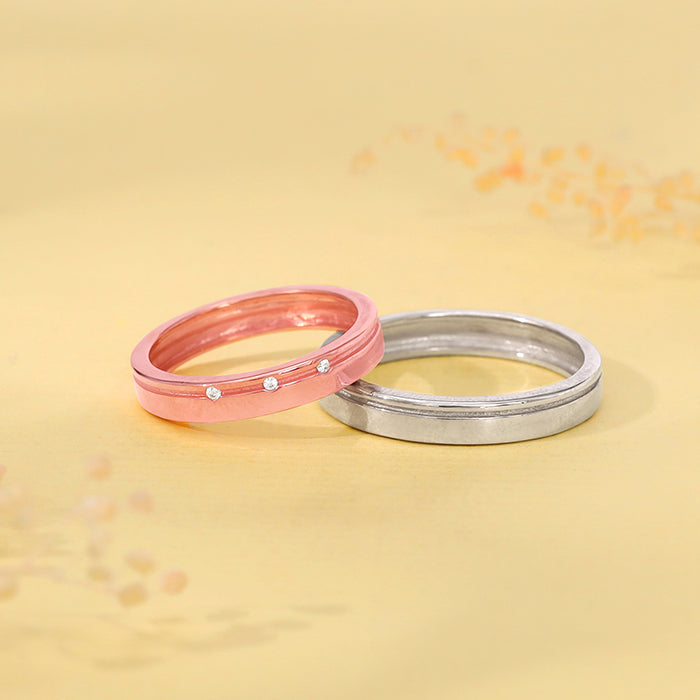 Dual Tone Soulbound Couple Band