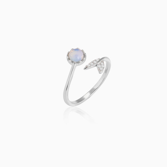 Silver Moonstone Visionary Ring