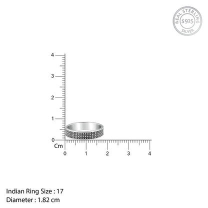 Oxidised Silver Alpha Ring For Him