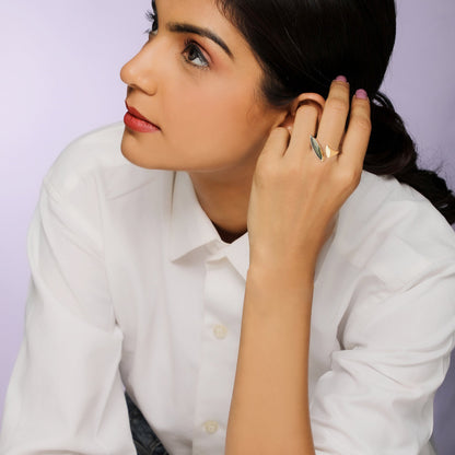 Golden Black Romance Ring