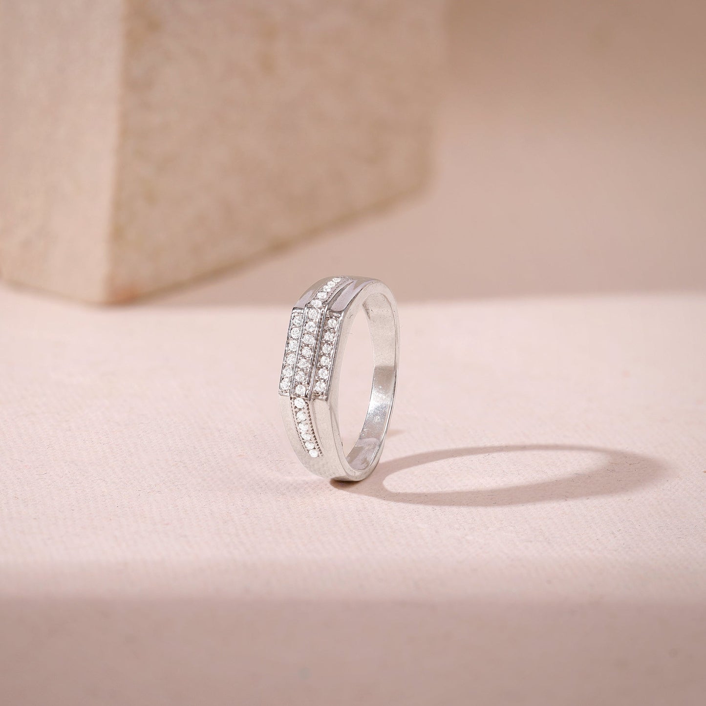 Silver Eternal Path Ring For Him