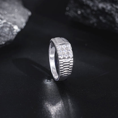 Silver Fuego Ring For Him