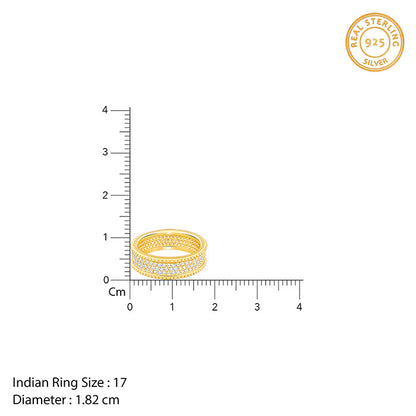 Golden Bold Edge Ring For Him