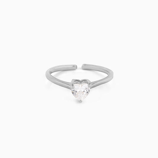 Silver Heart's Paradise Ring